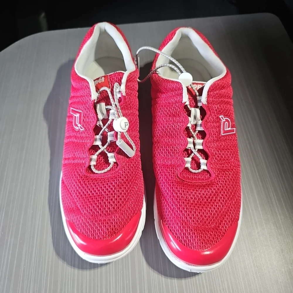Propet Travel Walker II Women’s 11N(AA) Mesh Comfort Sneakers Red W3239 PreOwned
